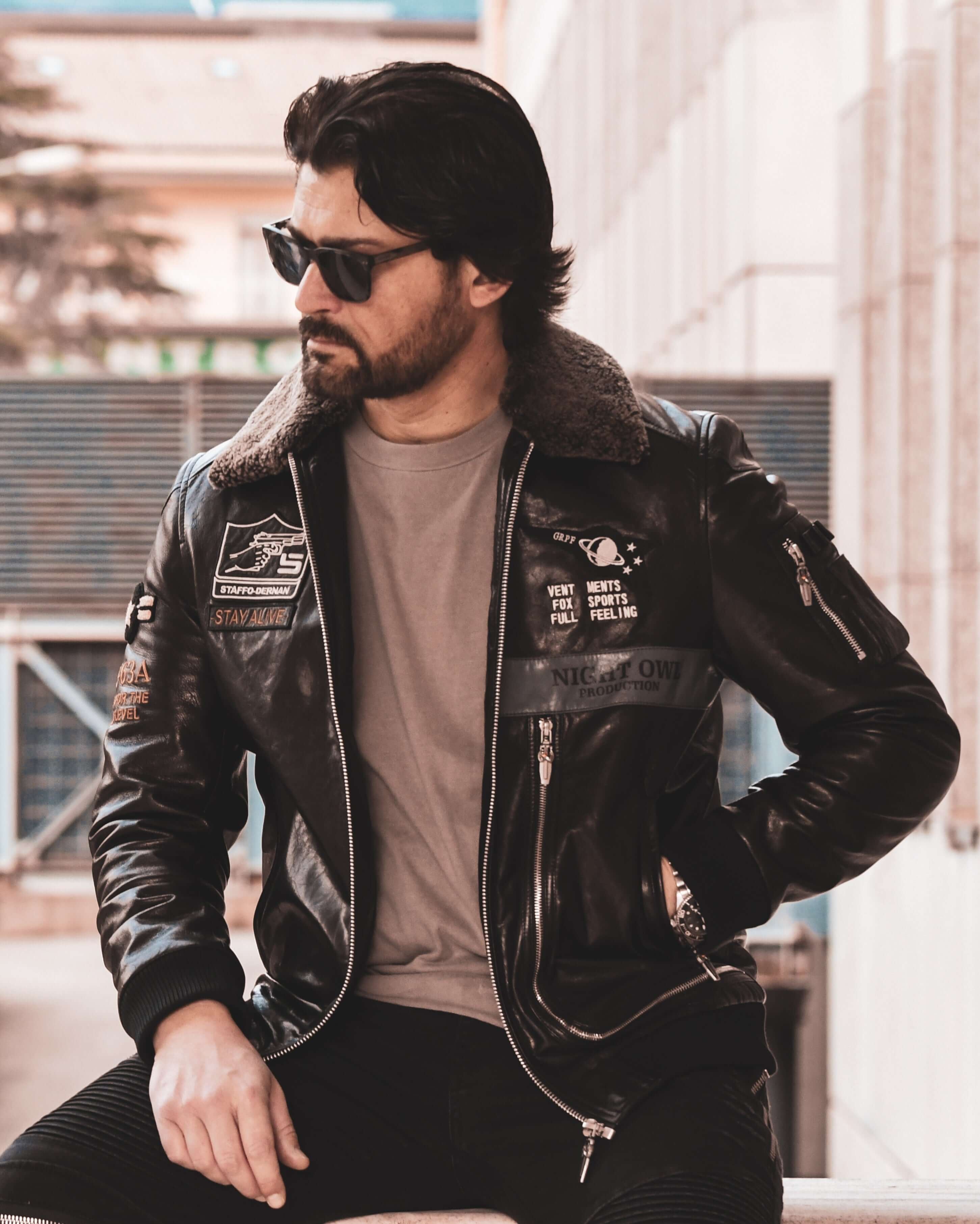 PalaLeather Men's Moto Leather Jacket